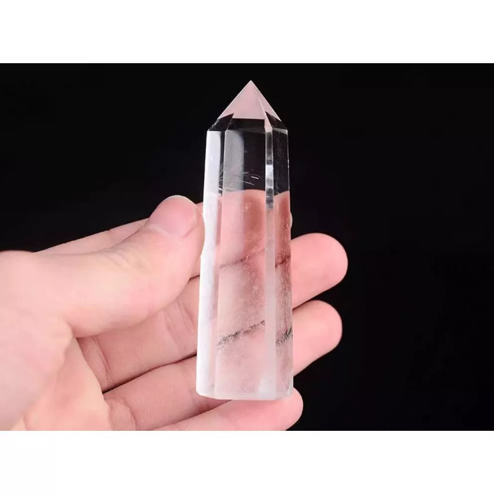 水晶柱 天然白水晶柱