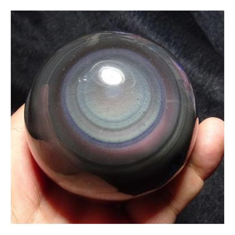 彩眼天然黑曜石 水晶