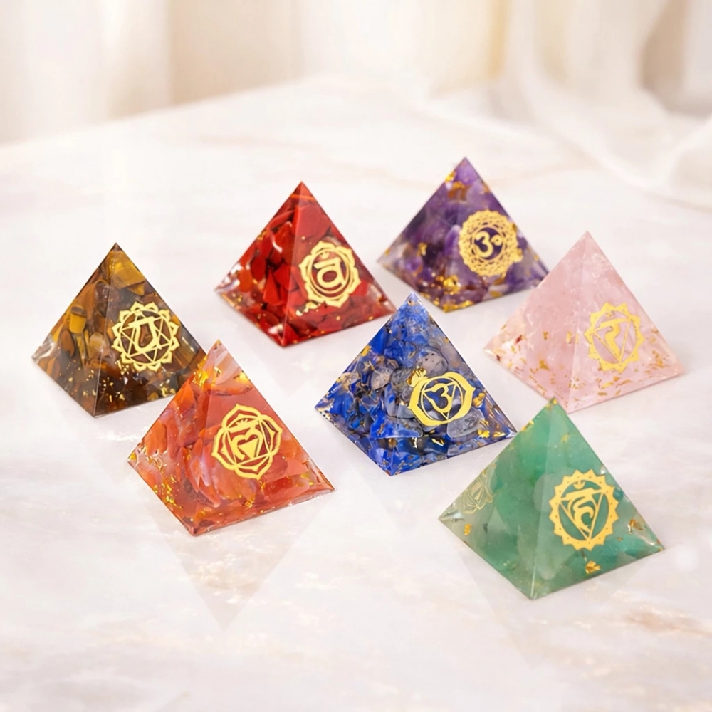 天然水晶 七脈輪水晶