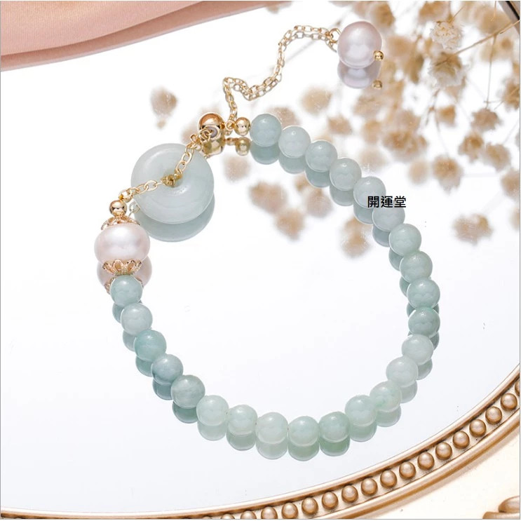 淡水珍珠手鍊翡翠玉石