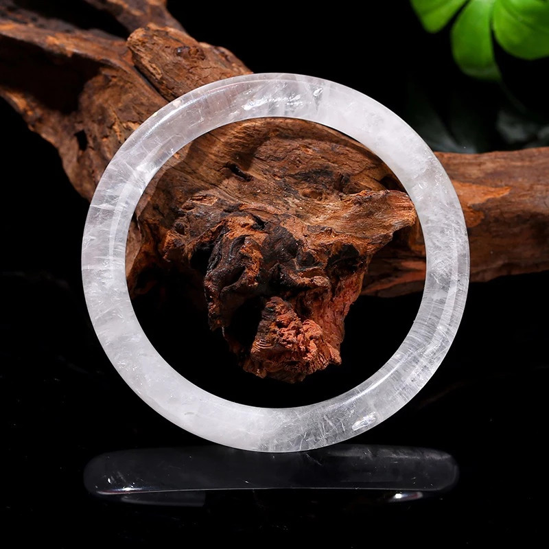 天然水晶手鐲 天然白